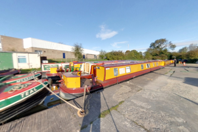 Canal Boats Moored at Rugby
